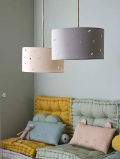 Abat-jour à Suspendre Motifs Perforés Rose Poudré - Vertbaudet -Philips Shop abat jour a suspendre motifs perfores 2