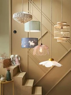 Abat-jour Pour Suspension En Métal Fleur Rose - Vertbaudet -Philips Shop abat jour pour suspension en metal fleur 3