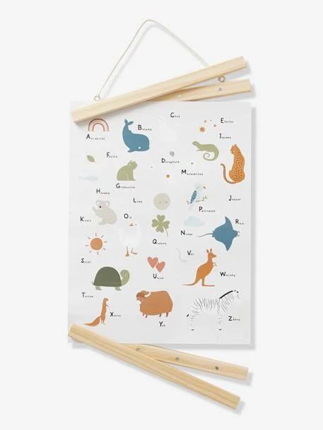Affiche Abécédaire MINI ZOO Beige - Vertbaudet 3 Affiche Abécédaire MINI ZOO Beige - Vertbaudet