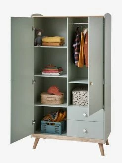 Armoire 2 Portes LIGNE CONFETTI Vert - Vertbaudet -Philips Shop armoire 2 portes ligne confetti 5