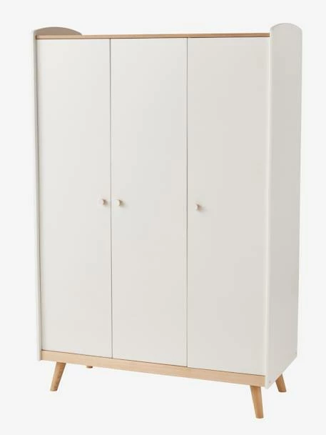 Armoire 3 Portes LIGNE CONFETTI Blanc/bois - Vertbaudet 3 Armoire 3 Portes LIGNE CONFETTI Blanc/bois - Vertbaudet