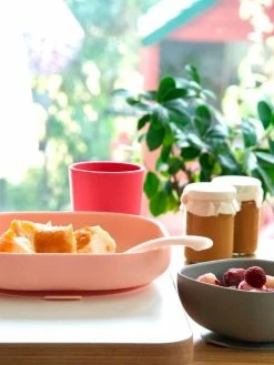Assiette Silicone Avec Ventouse BEABA Bleu - Beaba -Philips Shop assiette silicone avec ventouse beaba 5