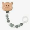 Attache-sucette LÄSSIG Little Chums Gris/chat - Lassig -Philips Shop attache sucette lassig little chums