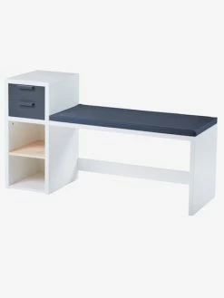 Banc De Lecture + Rangement LIGNE REGLISSE Blanc/gris Foncé - Vertbaudet -Philips Shop banc de lecture rangement ligne reglisse 2