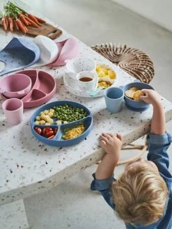 Bavoir Avec Récupérateur En Silicone Blanc Terrazzo - Vertbaudet -Philips Shop bavoir avec recuperateur en silicone 3