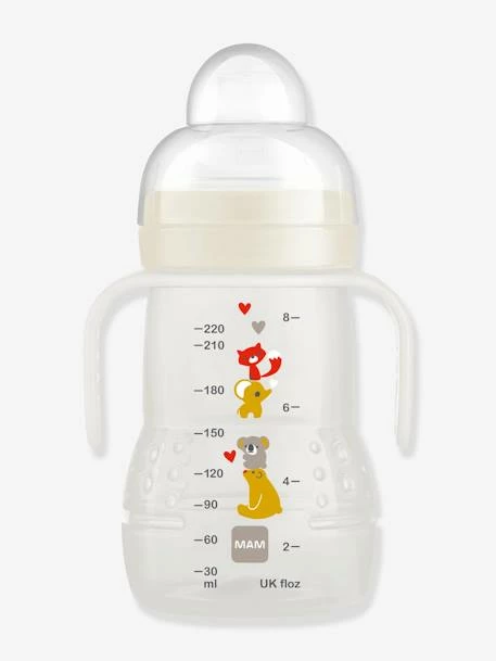 Biberon De Transition 220 Ml MAM Trainer+ Avec Anses Bleu - Mam 3 Biberon De Transition 220 Ml MAM Trainer+ Avec Anses Bleu - Mam