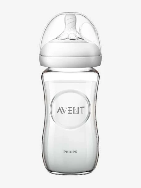 Biberon Verre 240 Ml Philips AVENT Natural Sans BPA Transparent - Philips Avent 4 Biberon Verre 240 Ml Philips AVENT Natural Sans BPA Transparent - Philips Avent – Image 2