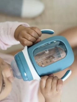 Biberon/tasse D'apprentissage 2 En 1 BEABA En Verre (210 Ml) Rose - Beaba -Philips Shop biberontasse dapprentissage 2 en 1 beaba en verre 210 ml 1