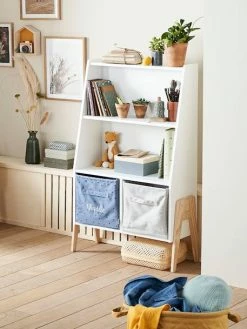 Bibliothèque LIGNE RETRO Blanc Mate - Vertbaudet -Philips Shop bibliotheque ligne retro 4