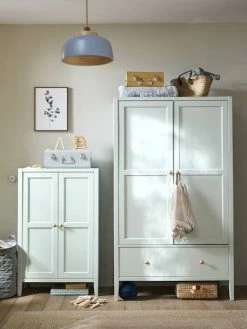 Bibliothèque / Petite Armoire 2 Portes LIGNE PARISIENNE Vert D'eau - Vertbaudet -Philips Shop bibliotheque petite armoire 2 portes ligne parisienne 3