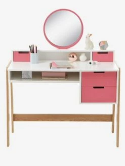Bureau-coiffeuse Enfant COLORS BLOCS Blanc/rose/bois - Vertbaudet -Philips Shop bureau coiffeuse enfant colors blocs 1