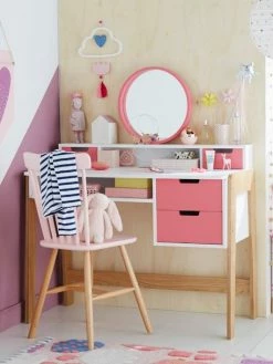 Bureau-coiffeuse Enfant COLORS BLOCS Blanc/rose/bois - Vertbaudet -Philips Shop bureau coiffeuse enfant colors blocs 2