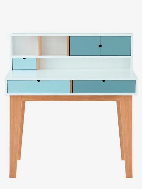 Bureau Enfant LIGNE OSLO Blanc/bleu/bois - Vertbaudet 6 Bureau Enfant LIGNE OSLO Blanc/bleu/bois - Vertbaudet – Image 4