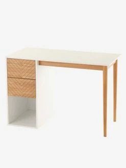 Bureau Ligne CHEVRONS Blanc/bois - Vertbaudet -Philips Shop bureau ligne chevrons 2