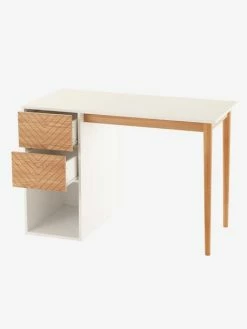 Bureau Ligne CHEVRONS Blanc/bois - Vertbaudet -Philips Shop bureau ligne chevrons 3