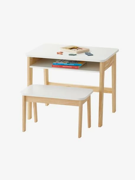 Bureau Maternelle ECOLIER Blanc - Vertbaudet 3 Bureau Maternelle ECOLIER Blanc - Vertbaudet