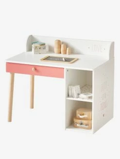 Bureau Maternelle LIGNE LÉA Blanc - Bois - Vertbaudet