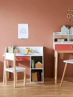 Bureau Maternelle LIGNE LÉA Blanc - Bois - Vertbaudet -Philips Shop bureau maternelle ligne lea 4