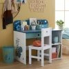 Bureau Maternelle ROAAR Blanc Moyen Uni Avec Decor - Vertbaudet -Philips Shop bureau maternelle roaar