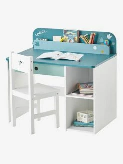 Bureau Maternelle ROAAR Blanc Moyen Uni Avec Decor - Vertbaudet -Philips Shop bureau maternelle roaar 2