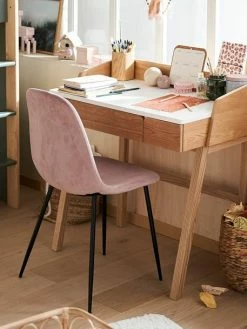 Chaise Enfant En Velours Côtelé Soft Rose - Vertbaudet -Philips Shop chaise enfant en velours cotele soft 5