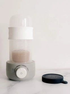Chauffe-biberon Et Stérilisateur BEABA Baby Milk Second Gris/blanc - Beaba -Philips Shop chauffe biberon et sterilisateur beaba baby milk second 2