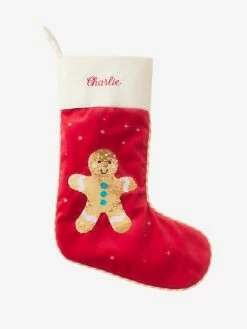 Chaussette De Noël à Sequins Réversibles Mr Biscuit Rouge - Vertbaudet -Philips Shop chaussette de noel a sequins reversibles mr biscuit 2