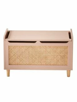 Coffre à Jouets Cannage LIGNE POÉSIE Rose - Vertbaudet -Philips Shop coffre a jouets cannage ligne poesie 3