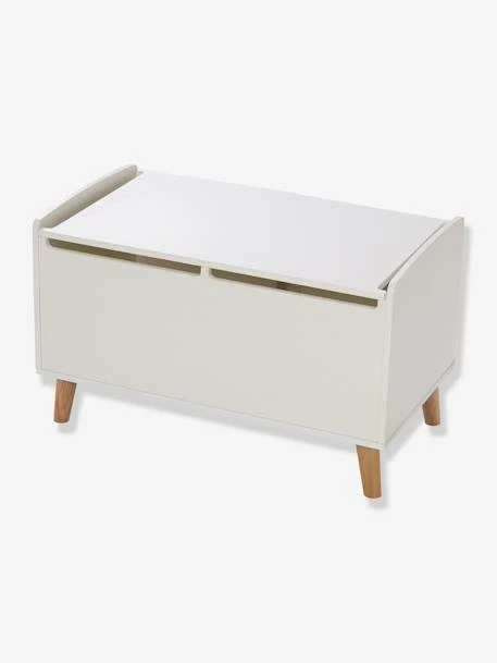 Coffre à Jouets LIGNE CONFETTI Blanc / Bois - Vertbaudet 4 Coffre à Jouets LIGNE CONFETTI Blanc / Bois - Vertbaudet – Image 2