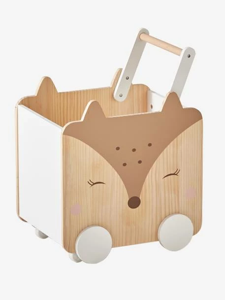 Coffre à Roulettes Biche Blanc - Bois - Vertbaudet 4 Coffre à Roulettes Biche Blanc - Bois - Vertbaudet – Image 2