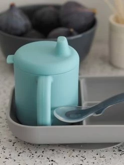 Coffret D’apprentissage 3 Pièces BEABA En Silicone Rose - Beaba -Philips Shop coffret dapprentissage 3 pieces beaba en silicone 2