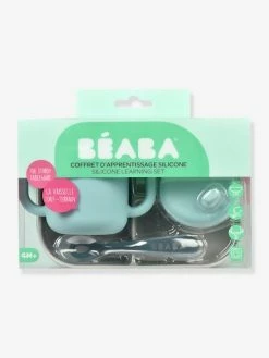 Coffret D’apprentissage 3 Pièces BEABA En Silicone Rose - Beaba -Philips Shop coffret dapprentissage 3 pieces beaba en silicone 5