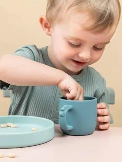 Coffret Repas 3 Pièces DONE BY DEER Peekaboo Deer Friends En Silicone Bleu - Done By Deer -Philips Shop coffret repas 3 pieces done by deer peekaboo deer friends en silicone 1