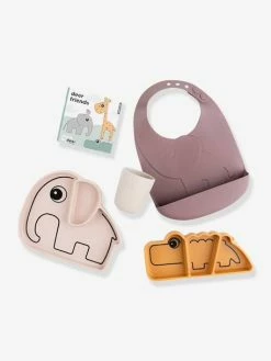 Coffret Repas 4 Pièces DONE BY DEER Goodie Box Stick&Stay En Silicone Bleu/gris/vert - Done By Deer -Philips Shop coffret repas 4 pieces done by deer goodie box stickstay en silicone 4