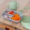 Coffret Repas Les Essentiels 4 Pièces BEABA En Silicone Vert Sauge - Beaba -Philips Shop coffret repas les essentiels 4 pieces beaba en silicone