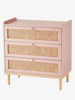Commode En Cannage LIGNE POÉSIE Rose - Vertbaudet