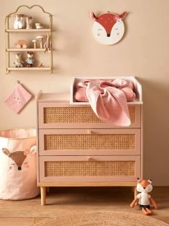 Commode En Cannage LIGNE POÉSIE Rose - Vertbaudet -Philips Shop commode en cannage ligne poesie 3