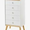 Commode Semainier Avec Poignées Personnalisables LIGNE CONFETTI Blanc - Vertbaudet -Philips Shop commode semainier avec poignees personnalisables ligne confetti