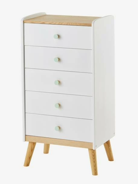 Commode Semainier Avec Poignées Personnalisables LIGNE CONFETTI Blanc - Vertbaudet 3 Commode Semainier Avec Poignées Personnalisables LIGNE CONFETTI Blanc - Vertbaudet