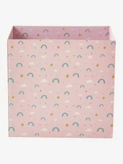Corbeille En Carton Pliable Arc-en-ciel Rose - Vertbaudet