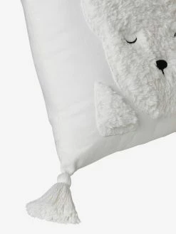 Coussin Avec Applications Sherpa Ours Berbère Ecru - Vertbaudet -Philips Shop coussin avec applications sherpa ours berbere 2