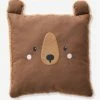 Coussin Carré Ourson Brun - Vertbaudet -Philips Shop coussin carre ourson