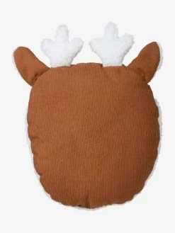 Coussin Cerf Sherpa Et Velours Côtelé Beige / Marron - Vertbaudet -Philips Shop coussin cerf sherpa et velours cotele 1