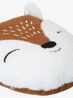 Coussin Cerf Sherpa Et Velours Côtelé Beige / Marron - Vertbaudet -Philips Shop coussin cerf sherpa et velours cotele 2