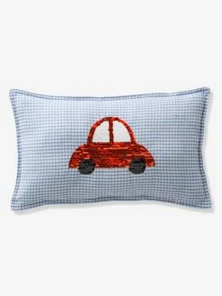 Coussin En Seersucker à Sequins Réversibles EN VOITURE SIMON Bleu - Vertbaudet -Philips Shop coussin en seersucker a sequins reversibles en voiture simon 4