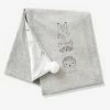 Couverture Bébé En Maille Jersey Coton Bio* MINI COMPAGNIE écru / Gris Chiné - Vertbaudet -Philips Shop couverture bebe en maille jersey coton bio mini compagnie