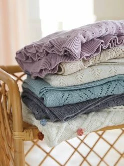 Couverture Tricot HAPPY BOHÈME écru - Vertbaudet -Philips Shop couverture tricot happy boheme 2