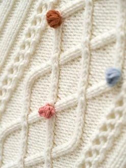 Couverture Tricot HAPPY BOHÈME écru - Vertbaudet -Philips Shop couverture tricot happy boheme 3