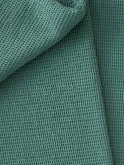 Couvre-lit Nid D'abeille Gaufrette Bleu Vert - Vertbaudet -Philips Shop couvre lit nid dabeille gaufrette 1