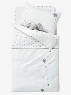 Drap-housse Bébé PLUIE D'ETOILES Blanc / étoiles - Vertbaudet -Philips Shop drap housse bebe pluie detoiles 2